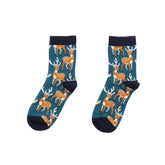Collants pour enfants en coton 100% biologique - design rose avec motifs chevaux